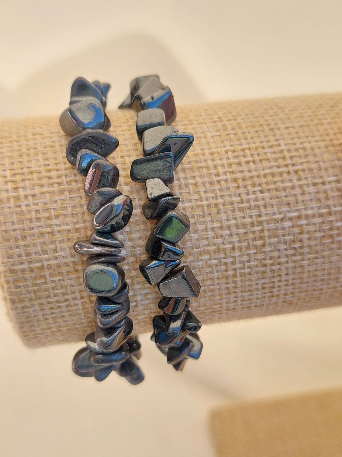 HEMATITE bracelet baroque