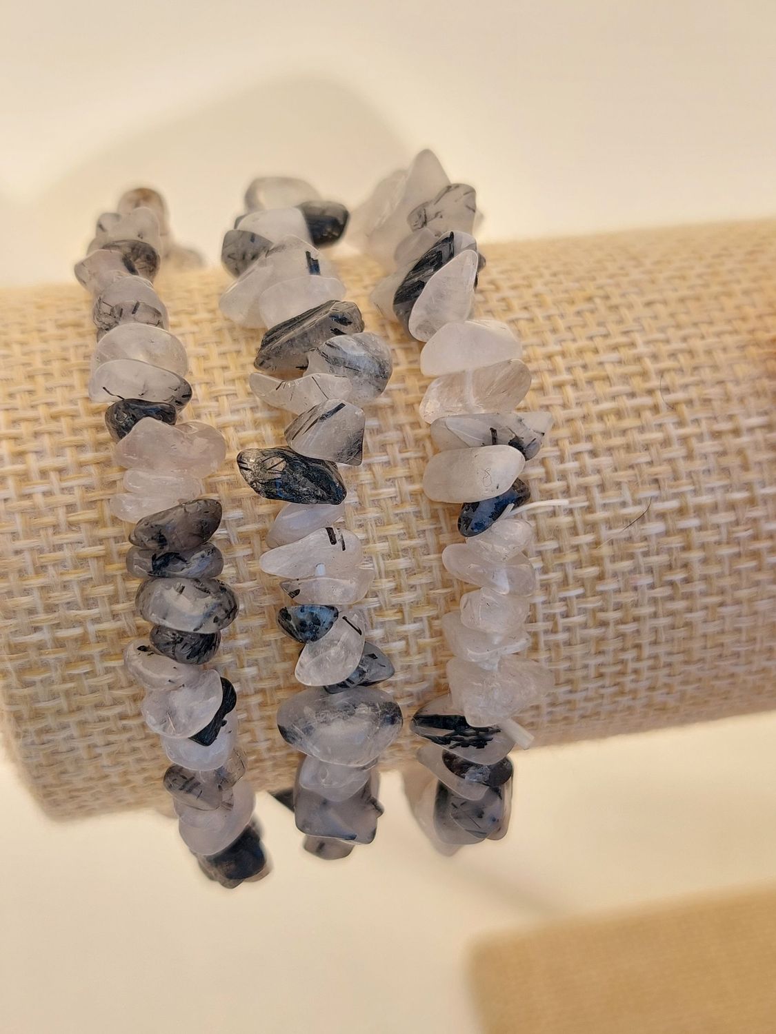 QUARTZ TOURMALINE bracelet baroque