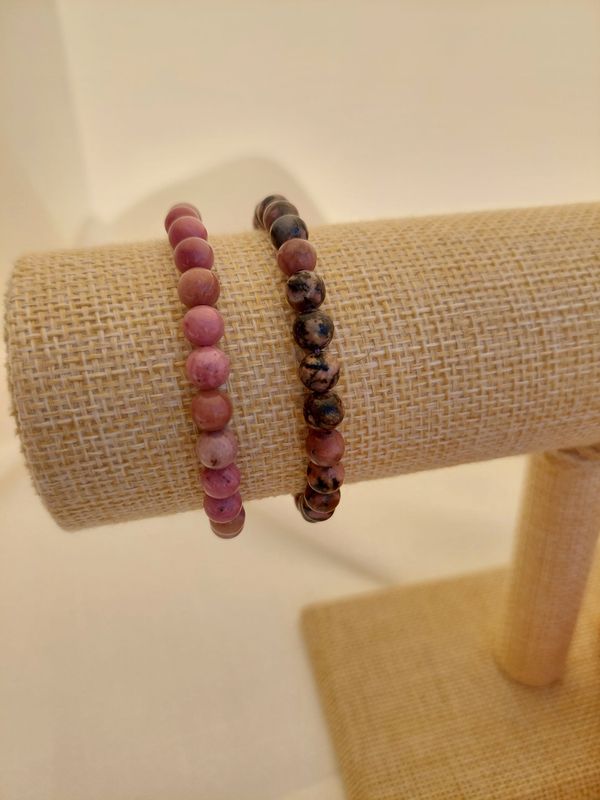 RHODONITE bracelet 6.5 mm