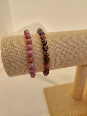 RHODONITE bracelet 6.5 mm