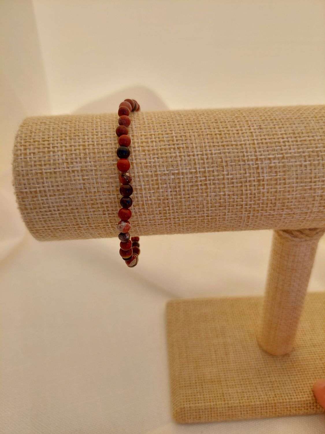 JASPE ROUGE bracelet 4 mm