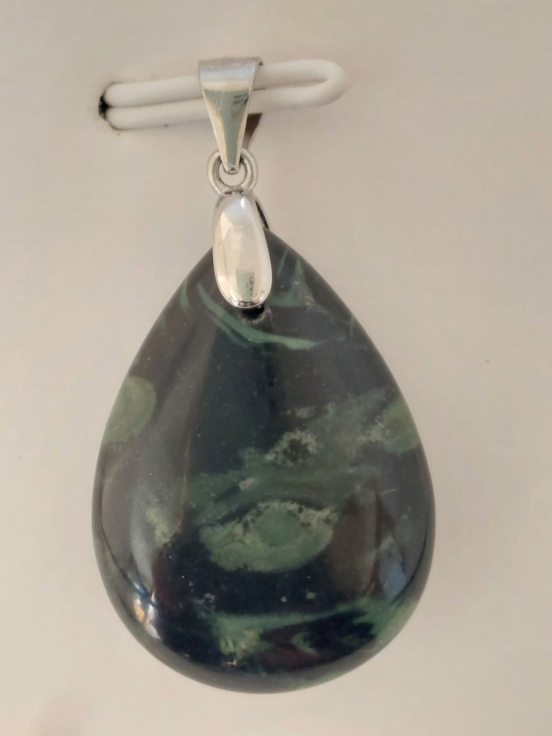 JASPE KAMBABA pendentif goutte