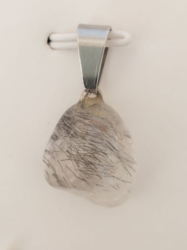 QUARTZ TOURMALINE pendentif