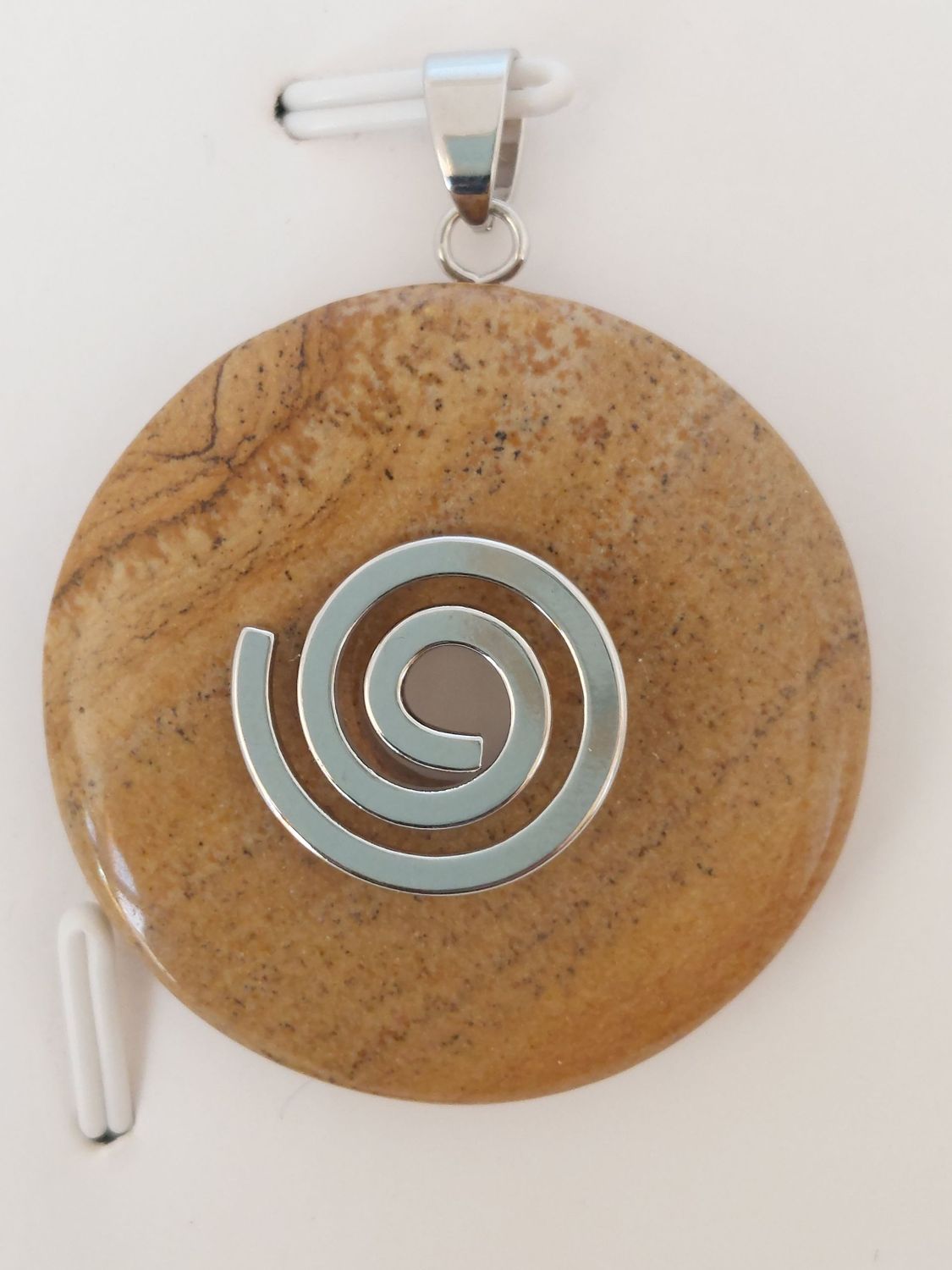 JASPE PAYSAGE pendentif donut