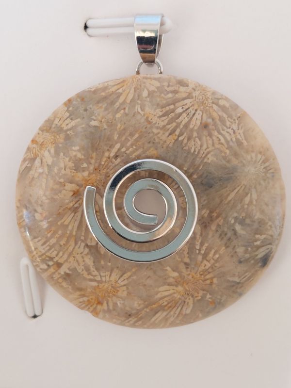 JASPE PAYSAGE pendentif donut