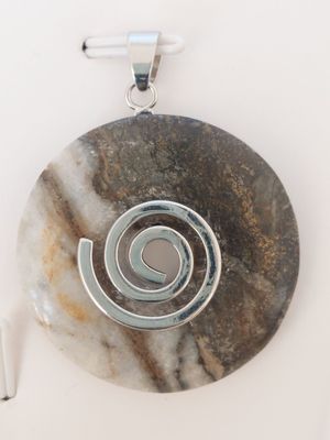 JASPE PAYSAGE pendentif donut