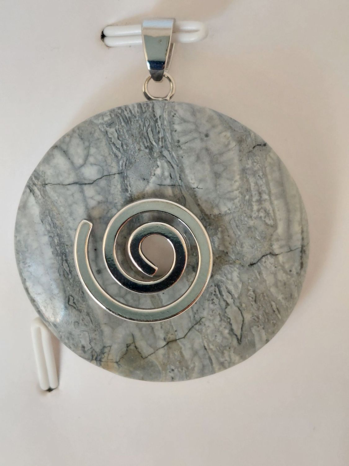 JASPE PAYSAGE pendentif donut