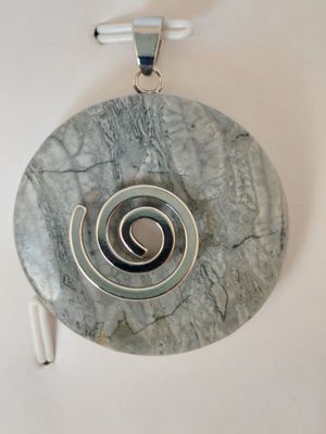 JASPE PAYSAGE pendentif donut