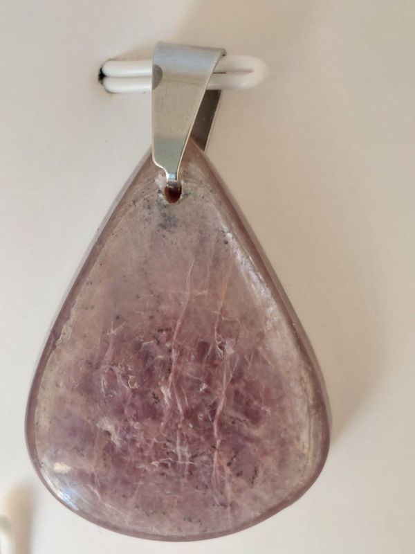 LEPIDOLITE pendentif goutte