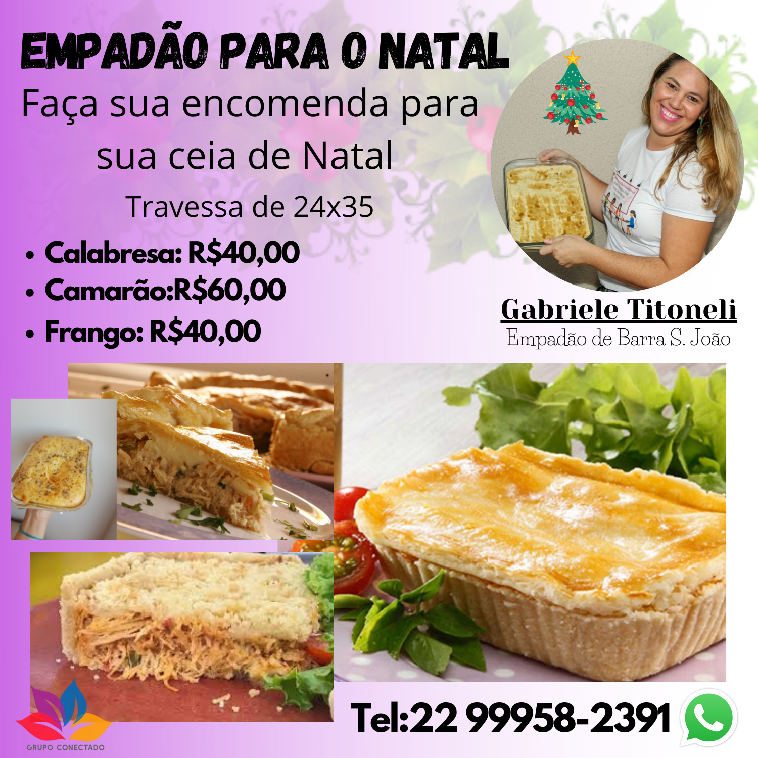 ENCOMENDA PARA O NATAL TRAVESSA 24 X 35