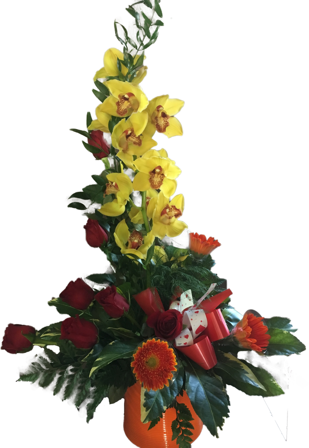 Orchidées et Roses