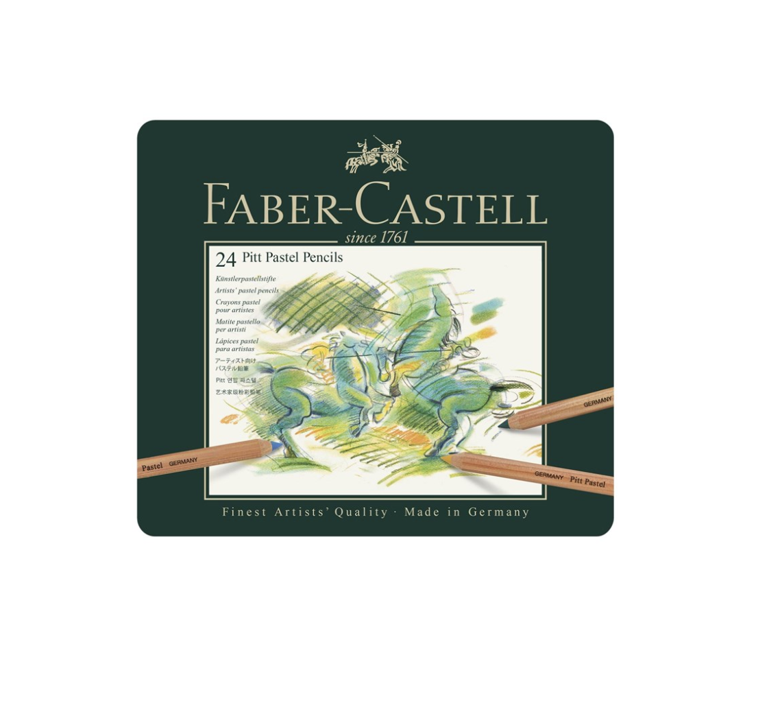 FABER CASTELL 24 PITT PASTEL PENCILS CRAYON COULEUR ART ARTISTE DESSIN DRAW 4005401121244 COMASOUND KARTEL