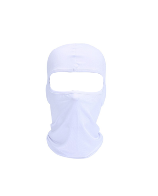 CAGOULE SKI MASK BALACLAVA LYCRA NINJA MOTO MOTOR BLANC WHITE BIKE FROID EXTREME RANDO PECHE CHASSE VELO QUAD AIRSOFT PAINT BALL GRAFFITI PROTECTION MONTAGNE SPANDEX COMASOUND KARTEL CSK ONLINE ( 8 )