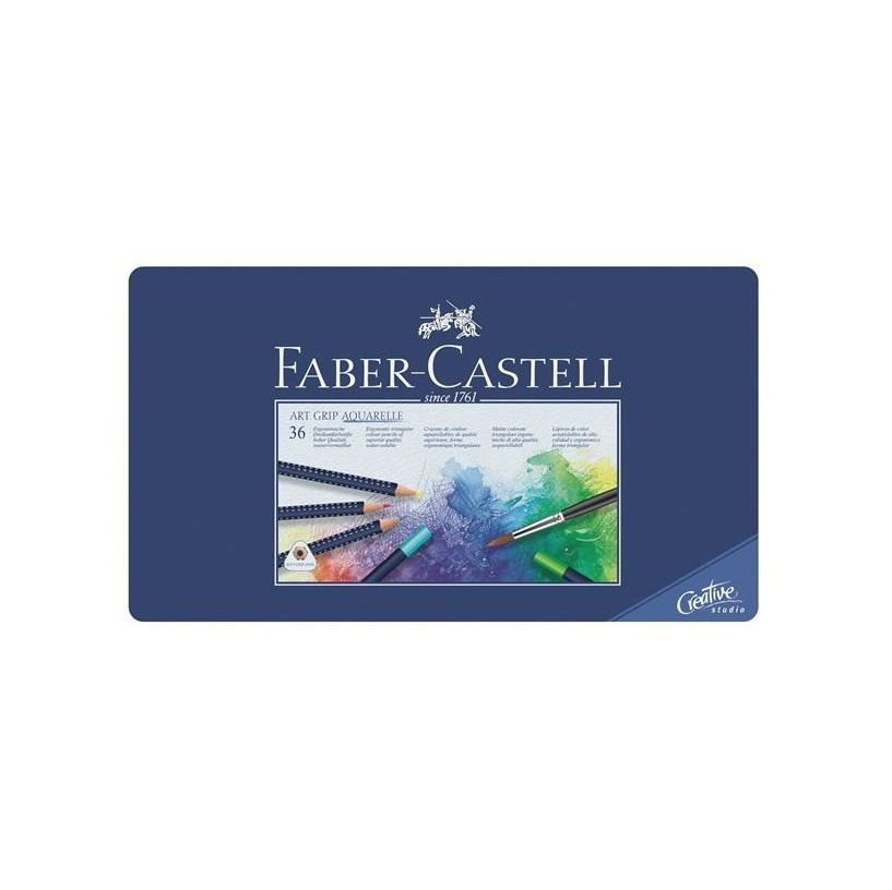 FABER CASTELL X 36 ART GRIP AQUARELLE WATERCOLOUR PENCILS CRAYON COULEUR ART ARTISTE DESSIN PRO COMASOUND KARTEL 4005401142362 CSK ONLINE