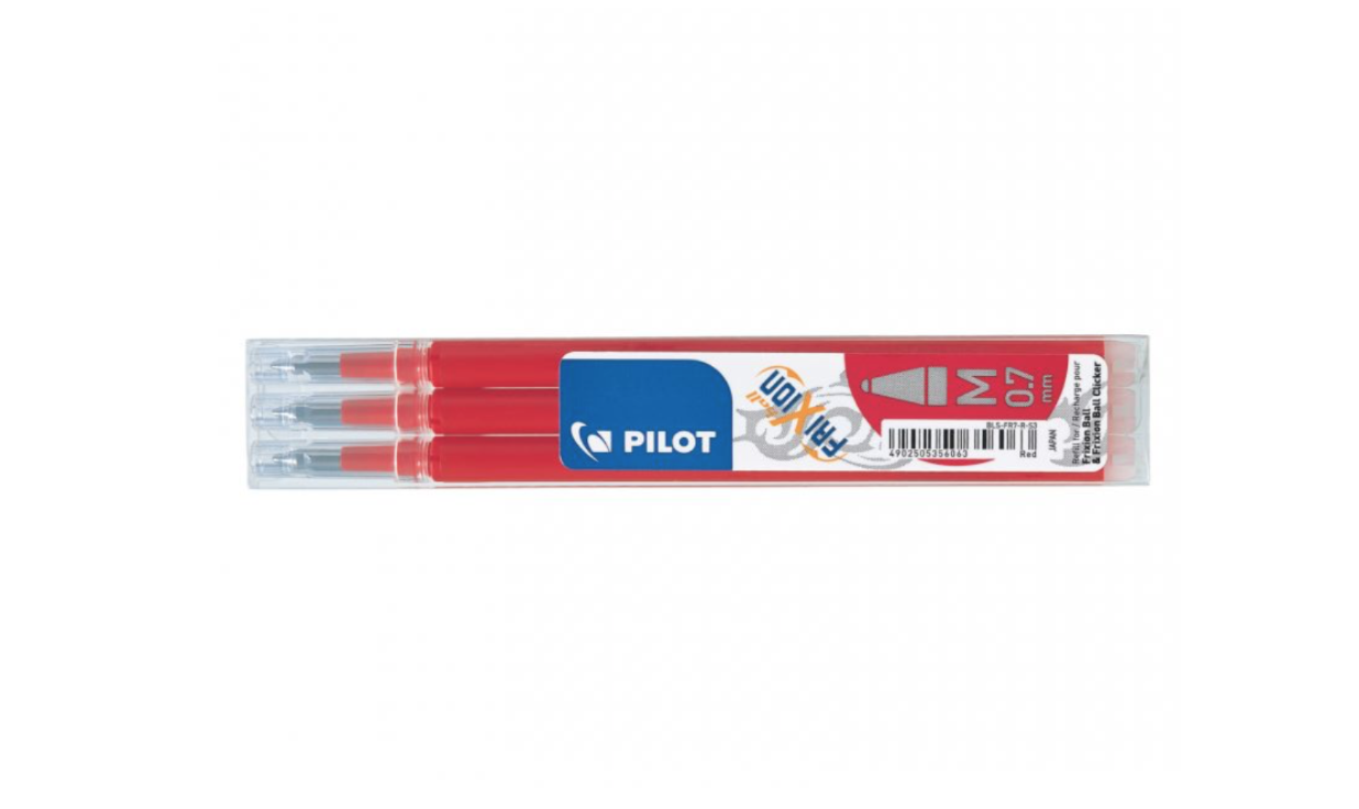 PILOT FRIXION BALL RED M 0.7 SCHOOL RECHARGE STYLO PEN 4902505356063 OFFICE SHOP WRITING LOT SET PACK COMASOUND KARTEL CSK ONLINE