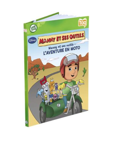 LEAP FROG TAG MANNY ET SES OUTILS L'AVENTURE EN MOTO DISNEY LIVRE EDUCATIF INTERACTIF 0708431801936 EDUCATION JEU JEUX JOUET ENFANT NOEL COMASOUND KARTEL CSK ONLINE