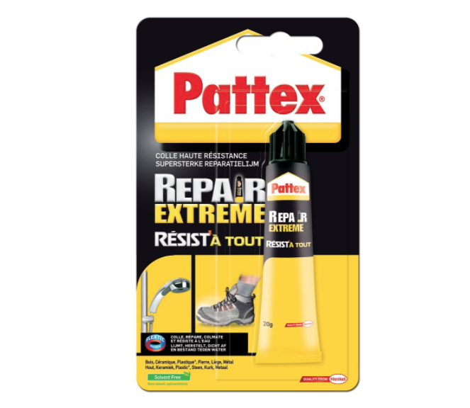 PATTEX REPAIR EXTREM REPARER REPARATION COLLE GLUE MEUBLE MAISON CHARPENTE HOOD CHAISE TABLE 5410091625122 COMASOUND KARTEL CSK ONLINE