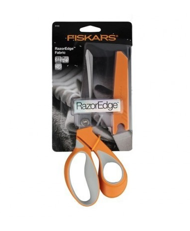 FISKARS EDGE FABRIC 8195 23CM SCISSORS CISEAUX COUPE FIL COUTURE 3359900081952 DECOUPE COUTURE LOISIR CREATIF ART PRO COMASOUND KARTEL CSK ONLINE