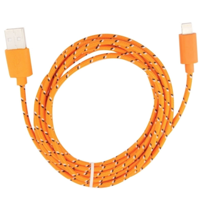 ORANGE FOR APPLE LIGHTHING CABLE 1M CHARGE SYNC IPOD IPAD IPHONE 1M SECURITE 0634154901311 CAR TRUCK QUAD VEHICULE VAN AUTO VOITURE COMASOUND KARTEL CSK ONLINE