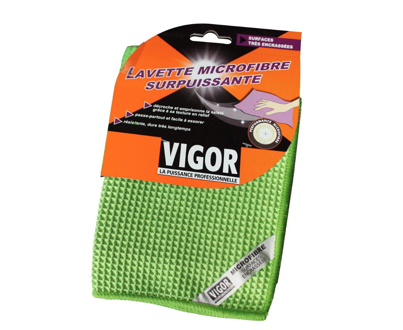 VIGOR LAVETTE MICROFIBRE GREEN SURPUISSANTE RECHARGE LAVAGE 3142762312001 MAISON HOME LOT SET PACK COMASOUND KARTEL CSK ONLINE