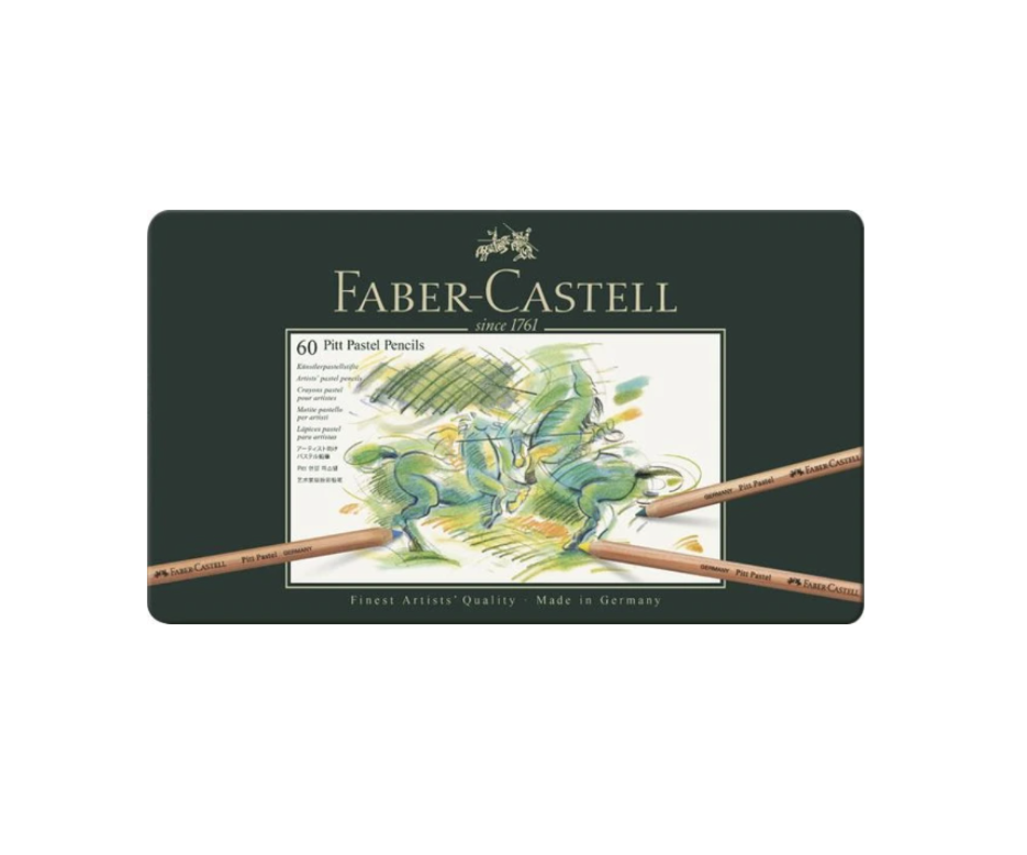 FABER CASTELL 60 PITT PASTEL PENCILS CRAYON COULEUR ART ARTISTE DESSIN DRAW 4005401121602 COMASOUND KARTEL