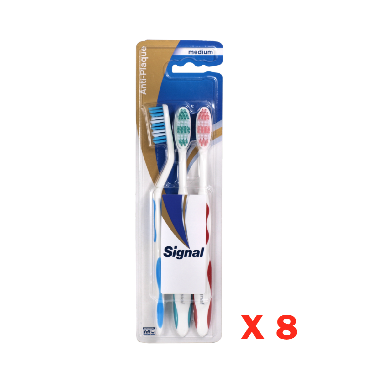 SIGNAL TOOTHBRUSH ANTI-PLATE ANTI PLAQUE BROSSE A DENT LOT PACK SET WHOLESALE SOINS HYGIENE SANTE BOUCHE COMASOUND KARTEL