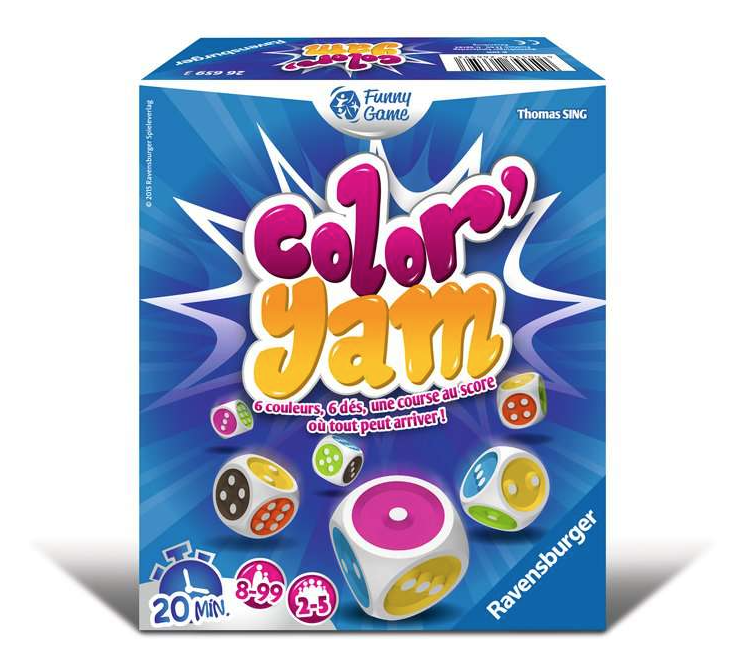 RAVENSBURGER COLOR'YAM JEUX 4005556266593 JEU JOUET CARTE FAMILLE ENFANT DIVERTISSEMENT SOIREE COMASOUND KARTEL CSK ONLINE