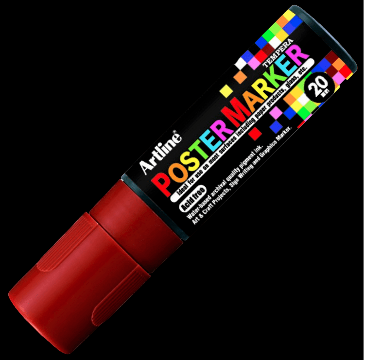 ARTLINE POSTER MARKER 20 MM 4974052852091 BROWN MARQUEUR ART ARTIST DIY GRAFFITI TAG SKETCH BODYPAINTING COMASOUND KARTEL CSK ONLINE