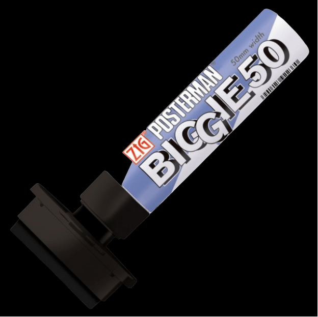 KURETAKE ZIG POSTERMAN BIGGIE 50 MARKER 4901427922363 BLACK ART ARTIST DRAW CALLIGRAPHY SKETCH TAG WRITER WRITING AFFICHE STREET BODYPAINTING COMASOUND KARTEL CSK ONLINE