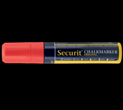 SECURIT CHALKMARKER RED 8717624246272 CHALK MARKER ART SHOP STORE GRAFFITI CANVAS SCHOOL PRO SHOWCASE SLATE COMASOUND KARTEL CSK ONLINE