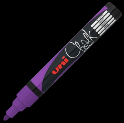 UNI CHALK PWE-5M MARKER 2.5MM PURPLE 4902778140086 ART ARTIST DRAW SKETCH WRITING WRITER TAG CANVAS SHOP DIY STORE SCHOOL GRAFFITI COMASOUND KARTEL CSK ONLINE