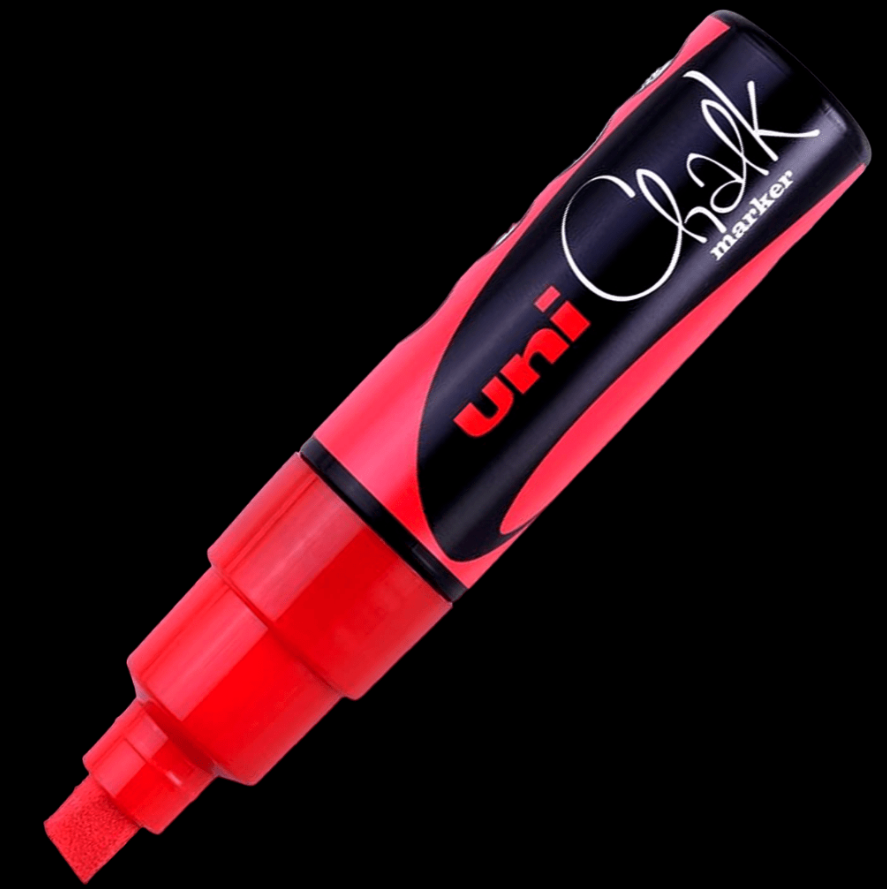 UNI CHALK PWE-8K MARKER 8MM RED 4902778140147 ART ARTIST DRAW SKETCH WRITING WRITER TAG CANVAS SHOP DIY STORE SCHOOL GRAFFITI COMASOUND KARTEL CSK ONLINE