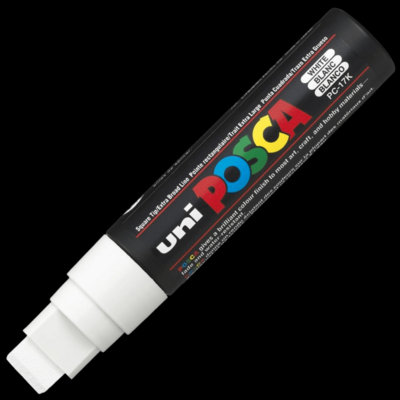 UNI POSCA PC-17K WHITE 4902778364161 MARKER WRITER WRITING DRAW 15MM ART ARTIST CANVAS DIY GRAFFITI TAG BODYPAINTING RENOVATION DECO CUSTOM COMASOUND KARTEL CSK  ONLINE