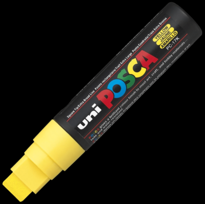UNI POSCA PC-17K YELLOW 4902778364178 MARKER WRITER WRITING DRAW 15MM ART ARTIST CANVAS DIY GRAFFITI TAG BODYPAINTING RENOVATION DECO CUSTOM COMASOUND KARTEL CSK  ONLINE