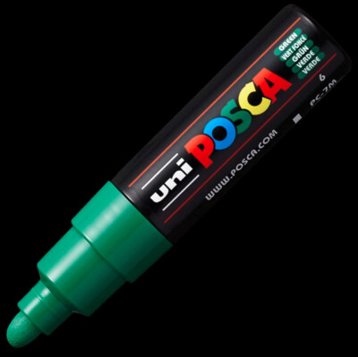 UNI POSCA PC-7M GREEN 4902778228302 MARKER WRITER WRITING DRAW 5MM ART ARTIST CANVAS DIY GRAFFITI TAG BODYPAINTING RENOVATION DECO CUSTOM COMASOUND KARTEL CSK  ONLINE