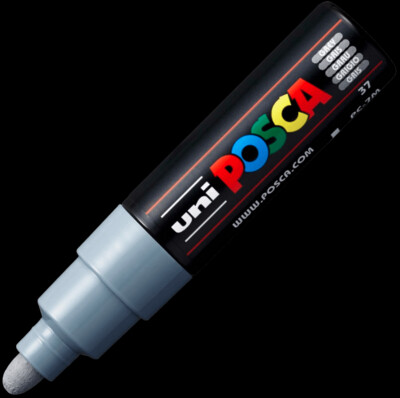 UNI POSCA PC-7M GREY 4902778228388 MARKER WRITER WRITING DRAW 5MM ART ARTIST CANVAS DIY GRAFFITI TAG BODYPAINTING RENOVATION DECO CUSTOM COMASOUND KARTEL CSK  ONLINE