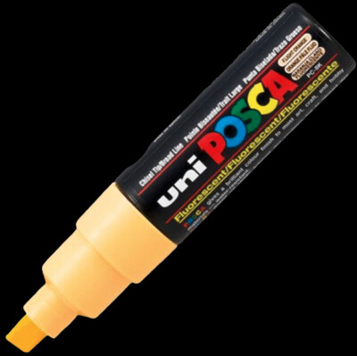 UNI POSCA PC-8K FLUO LIGHT ORANGE 4902778107607 MARKER WRITER WRITING DRAW 5MM ART ARTIST CANVAS DIY GRAFFITI TAG BODYPAINTING RENOVATION DECO CUSTOM COMASOUND KARTEL CSK  ONLINE