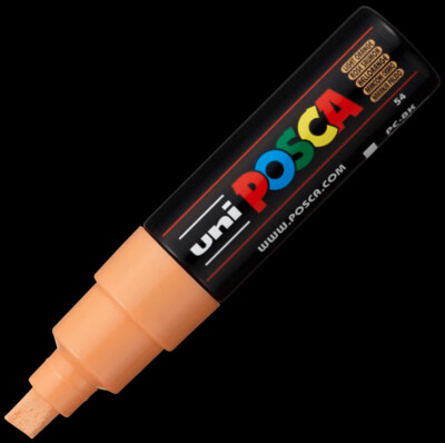 UNI POSCA PC-8K LIGHT ORANGE 4902778916575 MARKER WRITER WRITING DRAW 5MM ART ARTIST CANVAS DIY GRAFFITI TAG BODYPAINTING RENOVATION DECO CUSTOM COMASOUND KARTEL CSK  ONLINE