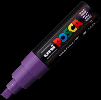 UNI POSCA PC-8K VIOLET 4902778916520 MARKER WRITER WRITING DRAW 5MM ART ARTIST CANVAS DIY GRAFFITI TAG BODYPAINTING RENOVATION DECO CUSTOM COMASOUND KARTEL CSK  ONLINE