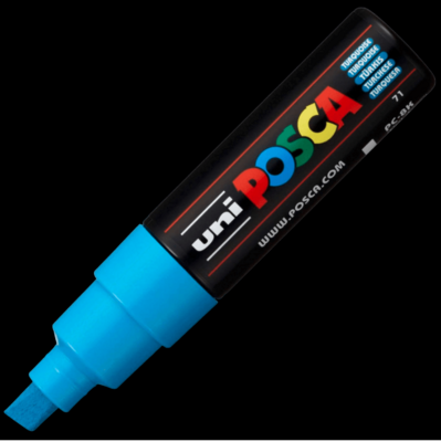 UNI POSCA PC-8K TURQUOISE 4902778107614 MARKER WRITER WRITING DRAW 5MM ART ARTIST CANVAS DIY GRAFFITI TAG BODYPAINTING RENOVATION DECO CUSTOM COMASOUND KARTEL CSK  ONLINE