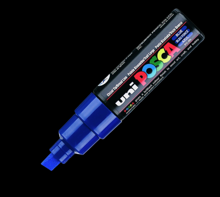 POSCA PC-8K BLUE MARKER ART GRAFFITI SKETCH DRAW ARTISTE TAG SHOP PRO COMASOUND KARTEL CSK ONLINE 4902778916469