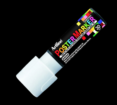 ARTLINE POSTER MARKER TEMPERA 30 WHITE TORCHE MARKER ART GRAFFITI SKETCH DRAW ARTISTE TAG SHOP PRO 4974052806285 COMASOUND KARTEL CSK ONLINE