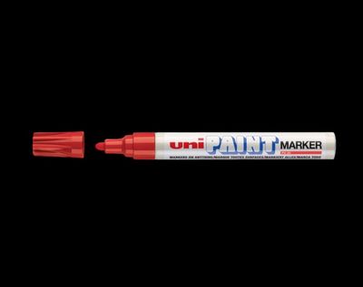 UNI PAINT MARKER PX 20 RED 4902778912348 ART GRAFFITI TAG DRAW PRO SHOP WHITE STORE STICKER EGGSHELL ROTULADOR COMASOUNDKARTEL CSK ONLINE