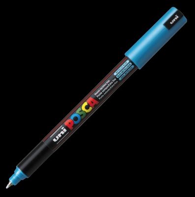 POSCA PC-1MR MARKER 4902778089934 METALLIC BLUE STREET ART GRAFFITI SKETCH DRAW ARTIST TAG SHOP STORE PRO COMASOUND KARTEL CSK ONLINE