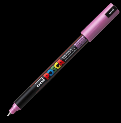 POSCA PC-1MR MARKER STREET ART 4902778089897 METALLIC PINK GRAFFITI SKETCH DRAW ARTIST CUSTOM TAG SHOP STORE PRO COMASOUND KARTEL CSK ONLINE