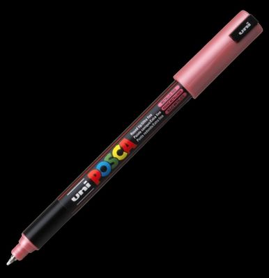 POSCA PC-1MR MARKER STREET ART 4902778089903 METALLIC RED GRAFFITI SKETCH DRAW ARTIST TAG SHOP STORE DRAWING PRO COMASOUND KARTEL CSK ONLINE