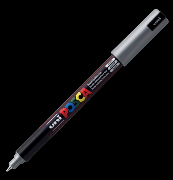 POSCA PC-1MR MARKER STREET ART 4902778089927 SILVER GRAFFITI SKETCH DRAW ARTISTSTORE CUSTOM SHOE DRAWING TAG SHOP PRO COMASOUND KARTEL CSK ONLINE