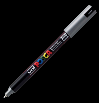 POSCA PC-1MR MARKER STREET ART 4902778089927 SILVER GRAFFITI SKETCH DRAW ARTISTSTORE CUSTOM SHOE DRAWING TAG SHOP PRO COMASOUND KARTEL CSK ONLINE