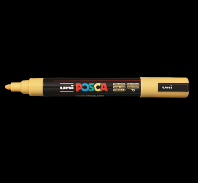 UNI POSCA PC-5M STRAW YELLOW MARKER ART GRAFFITI 4902778107478 SKETCH DRAW ARTISTE TAG SHOP PRO SHOP DECORATION COMASOUND KARTEL CSK ONLINE