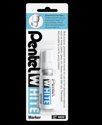 PENTEL WHITE 100W  PAINT MARKER PERMANENT 3474370111234  SET PACK DIY ART HOME MORE  DRAW CD GRAFFITI STICKER COMASOUND KARTEL CSK ONLINE